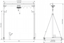 XCMG Official 1-10 Ton Small Mobile Gantry Crane Portable Gantry Crane Hot Sale